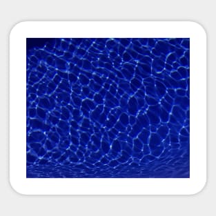 light reflections in blue water Sticker